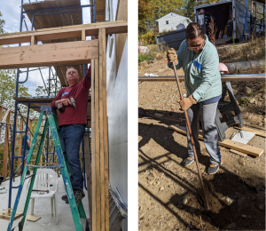 Nisivoccia volunteers participating in Habitat for Humanity build day in Rockaway, NJ