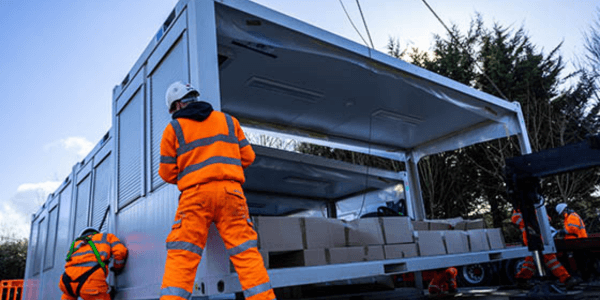 modular building in construction